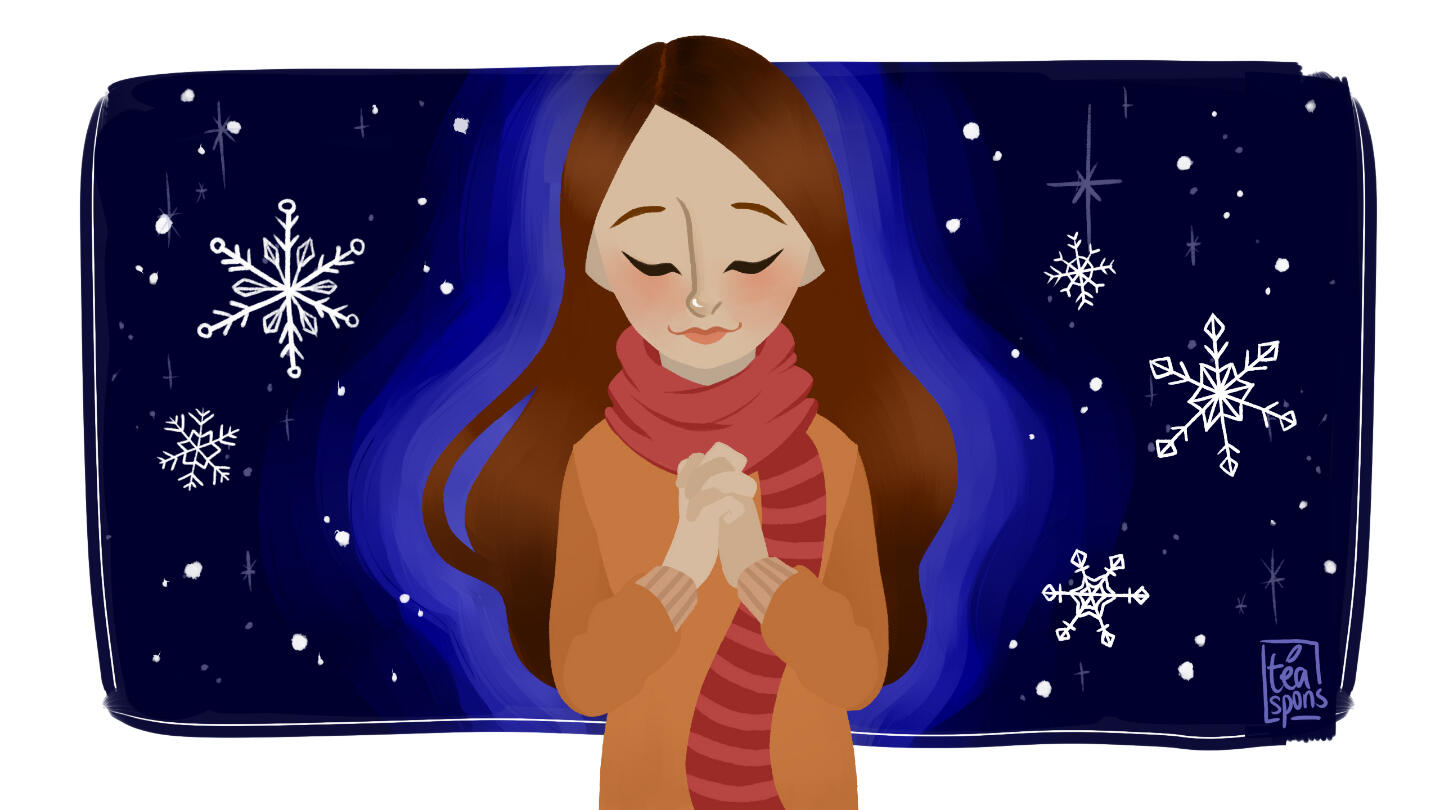 snowy girl (done for video artwork)